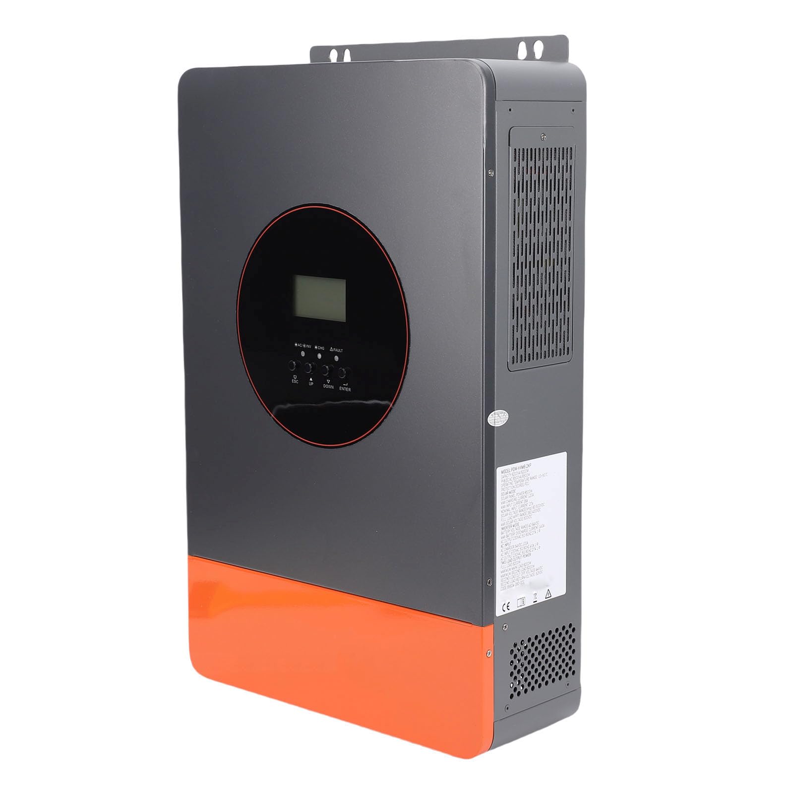 AUNMAS Hybrydowy Inwerter Solarny Czysta Fala Sinusoidalna Ładowarka z Inwerterem MPPT, Stop Aluminium 6200 W 120 A Regulowany Wyświetlacz LCD z Wejściem DC, do Tworzenia Kopii Zapasowych Systemów