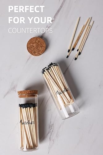 Vista 6 de Juego de 2 tarros de cristal para casa de campo con tachuelas y tapa de corcho, juego de 2 tarros de cristal de granja para decoración del hogar