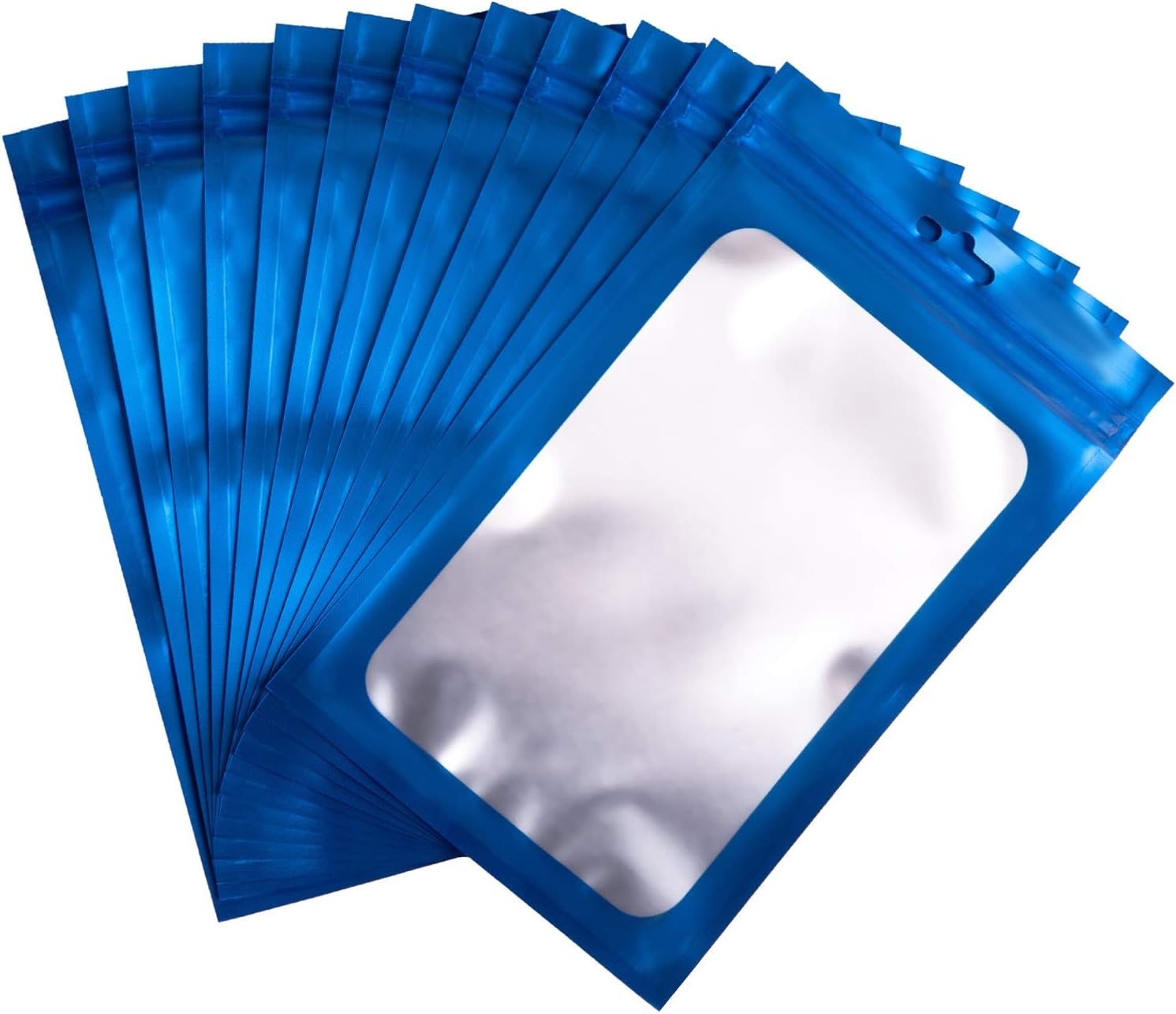 100 Pieces Resealable Mylar Ziplock Bags with Aluminum Foil
