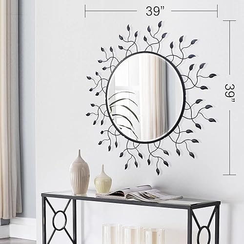 Miniatura 9 de Chende Espejo para decoración de pared, espejo decorativo grande para sala de estar, comedor