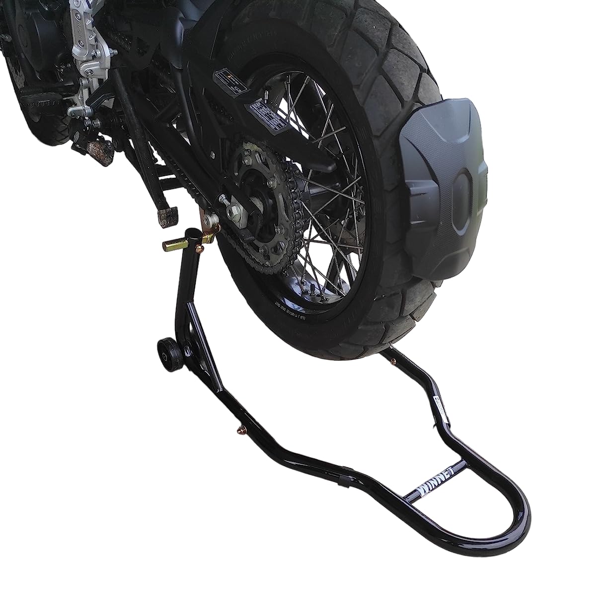 Coppia di cavalletti alzamoto alza moto per alzare sollevare la ruota posteriore e anteriore del della BENELLI TRK 502 602 X