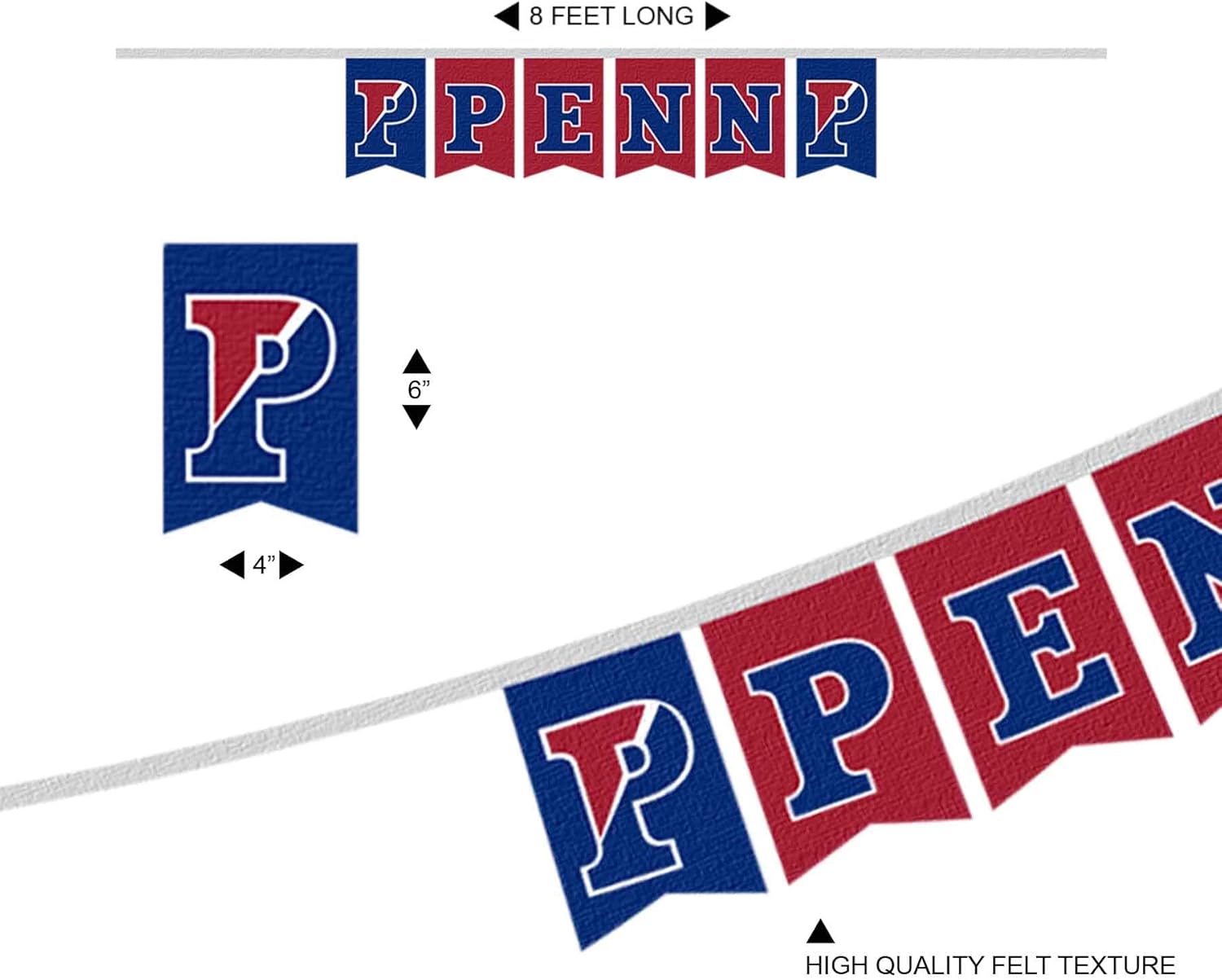 Penn Quakers Banner String Pennant Flags - Image 5