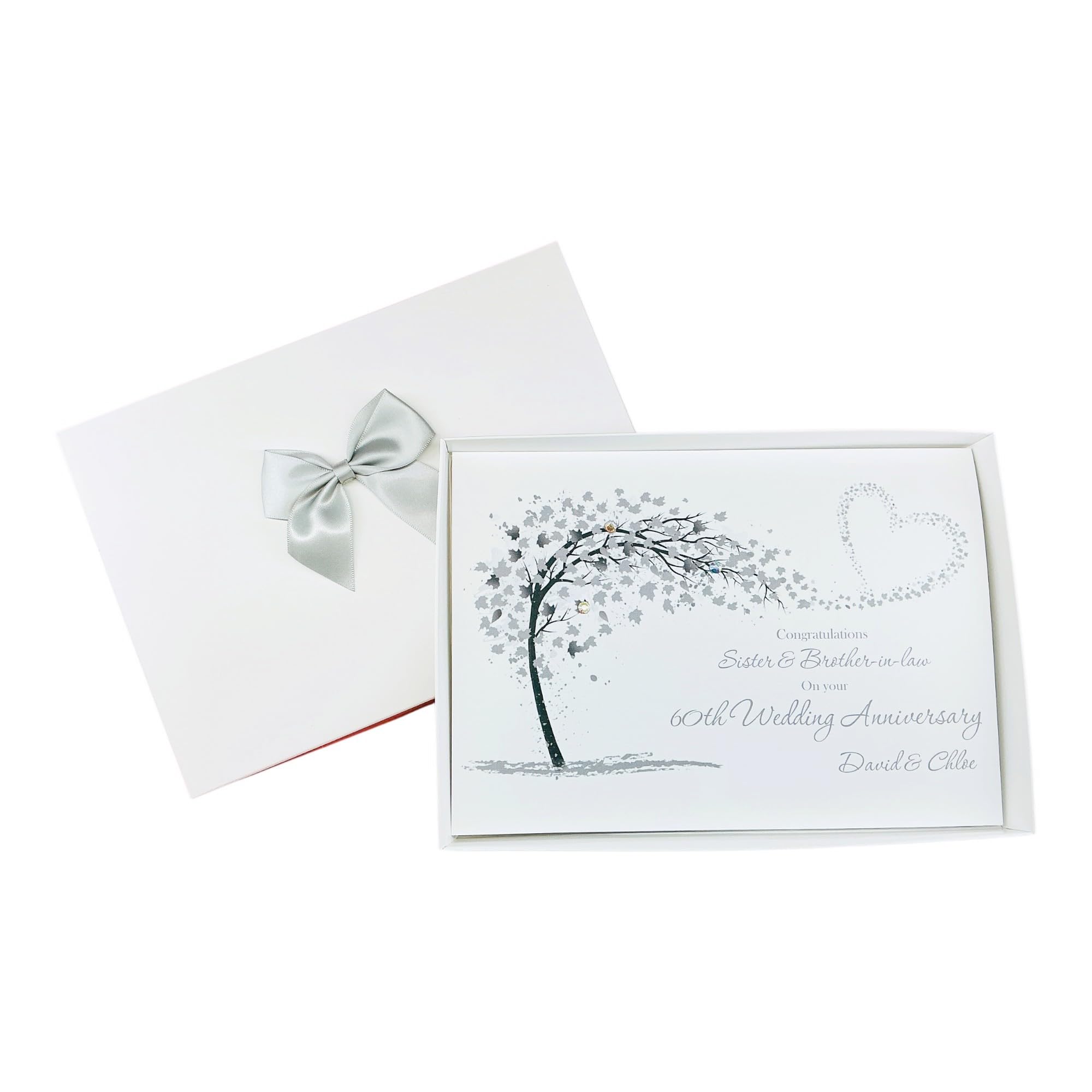 Sister & Brother-In-Law 60th Wedding Anniversary Card Diamond - SH 201