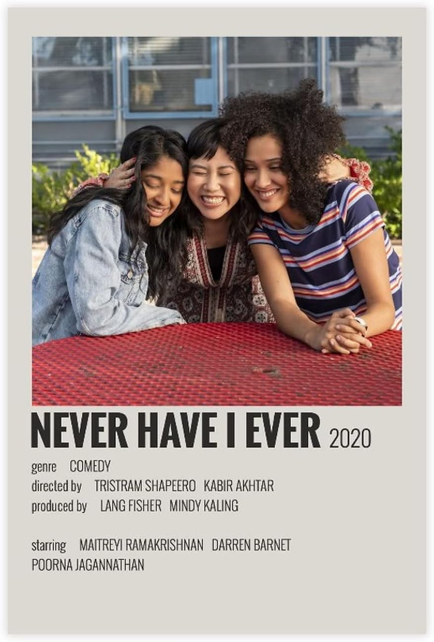 QMMDNever Have I Ever Movie Poster Canvas Bedroom Decor Sports Landscape Office Room Gift Unframe-style 12x18inch(30x45cm), Unframe-style12x18inch(30x45cm)