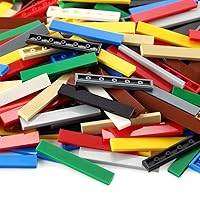 Vista 5 de 1 x 6 azulejos × 280 piezas y piezas de ladrillos planos, bloques de construcción multicolores a granel para suelo de pared de superficie lisa