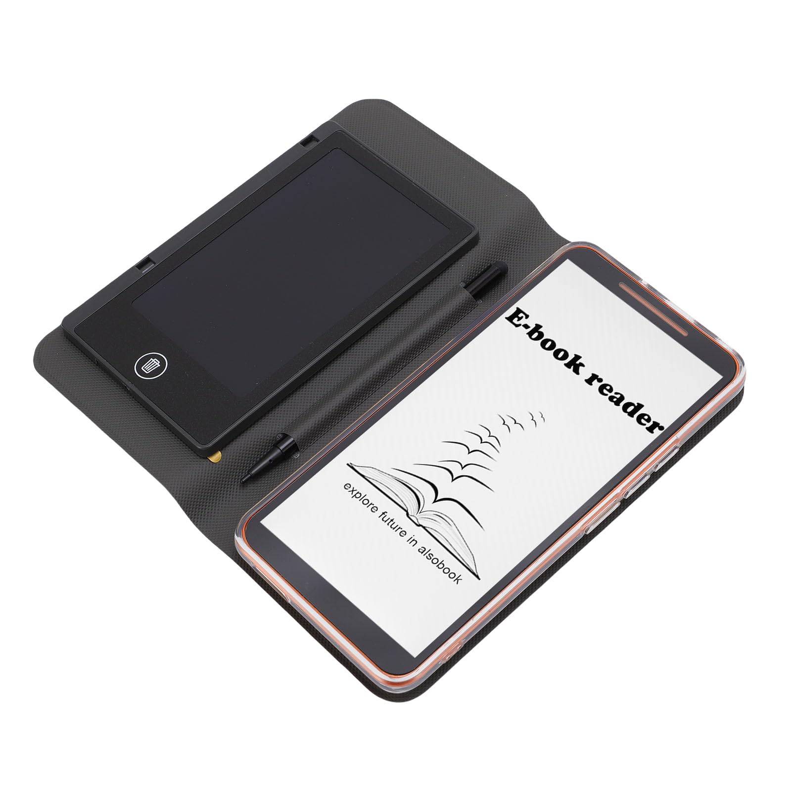 Goshyda Czytnik E-booków dla Systemu 5,7 Cala 1G i 8G HD Pojemnościowy WiFi Bluetooth PDF Przenośny Elektroniczny Czytnik Książek Notes Ochronny