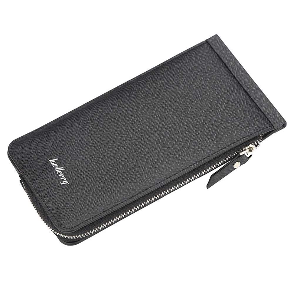 GXF-BAELLERRYGXF-BAELLERRY Ms. Long Wallet Korean Version of The Large-Capacity Multi-Card bit Wallet Zipper Purse Card Package (Color : Black)
