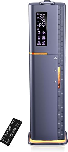 Miniatura 10 de Humidificadores de 2.64 galones para dormitorio y habitación grande, niebla cálida y fría hasta 500 pies², difusor de llenado superior con luz Blanco