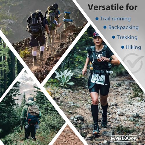 image for Frelaxy Ultralight Trail Gaiters for Hiking & Running – Breathable, 