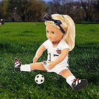 Vista 4 de Ropa de muñeca de 18 pulgadas, uniforme de fútbol para muñecas de 18 pulgadas del equipo de EE. UU., se adapta a muñecas de 18 pulgadas, incluye