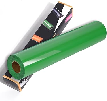 RENLITONG Fruit Green Iron on Vinyl Roll - 12Inch x 25ft Heat Transfer Vinyl for T-Shirt HTV Vinyl Rolls for All Cutter Machine - Easy to Cut & Weed for Heat Transfer Design Fruit Green, 25ft