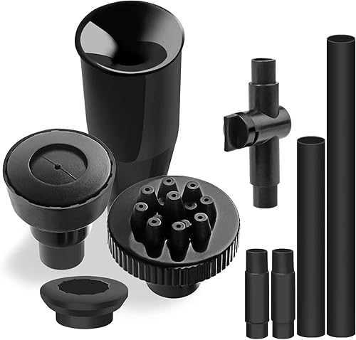 Boquilla de fuente de plástico 1/2, cabezal de fuente para jardín, estanques, estanques de peces de mesa, uso para interiores y exteriores, 9