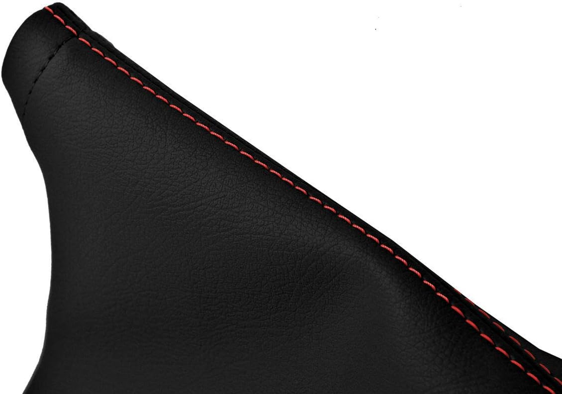 E Brake Boot Cover Leather Compatible with Subaru BRZ Scion GRS Toyota GT86 13-20 Red Stitch