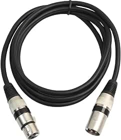 Cabo Xlr Balanceado 1 Metro Dmx Xlrf Xlrm Avello Som Profissional