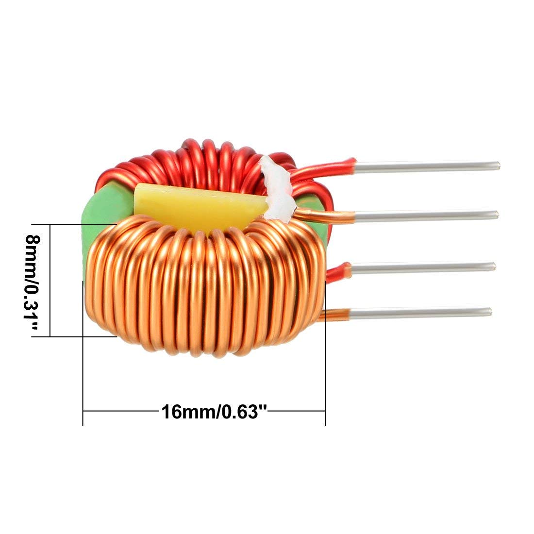 5x Toroid-Spulen 10uH 7A - Kupferwicklung - Für Elektronik-Projekte & EMI-Filterung