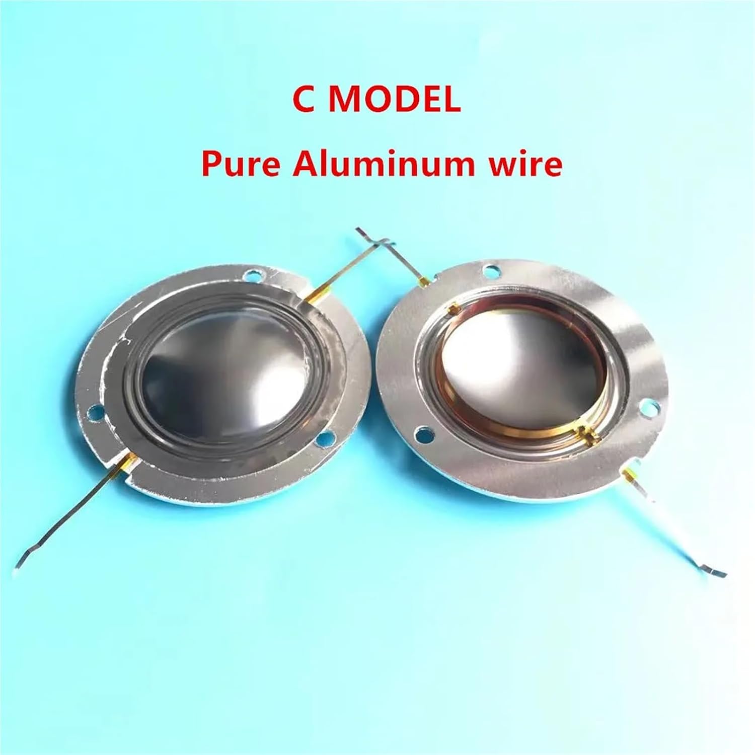 10pcs /lot 34.4mm 34.5mm Speaker Part Coil Speaker Replacement Components Tweeter Speaker Dome Diaphragm Coil 8ohm(C Model Aluminum)