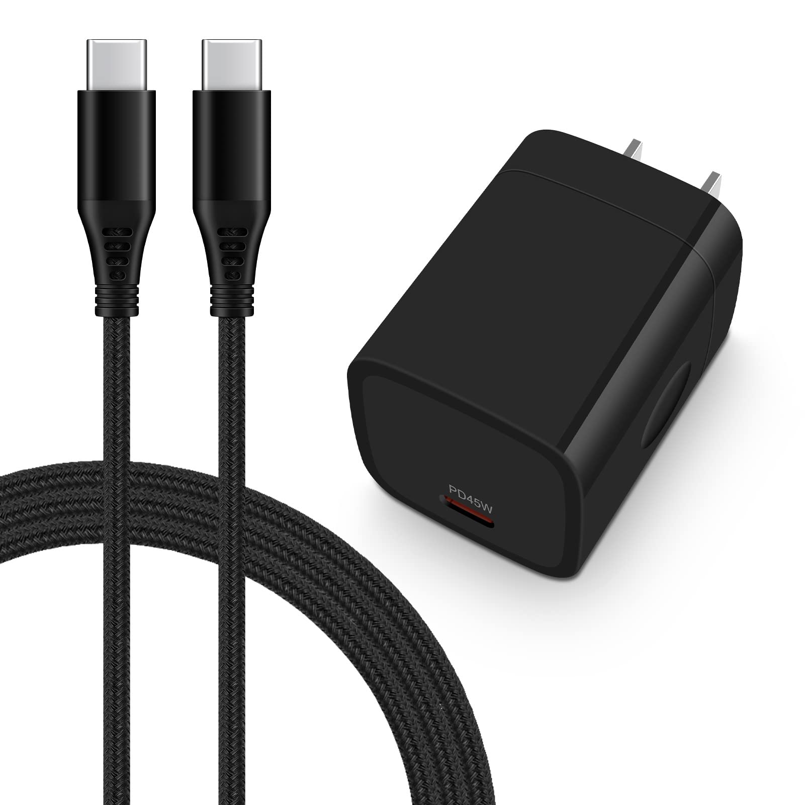 45W USB C Charger Samsung Super Fast Charging Block Android Phone Wall Plug 6FT Type C Cable for Samsung Galaxy S23 Ultra/S23+/A14 5G/A23/A13/A53/A03S/S21 FE/Z Fold 4/S22/A04S/A52/Note20,Pixel 7 Pro 6