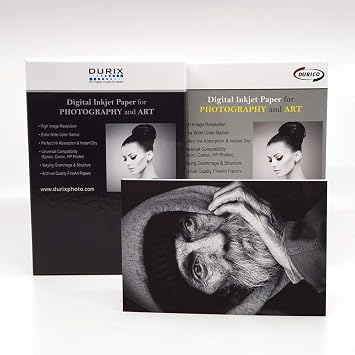 DURICO Fine Rag Textured 310GSM Watercolor Textured Fineart Digital Inkjet Photo Paper 16" X 20", 25 Sheets