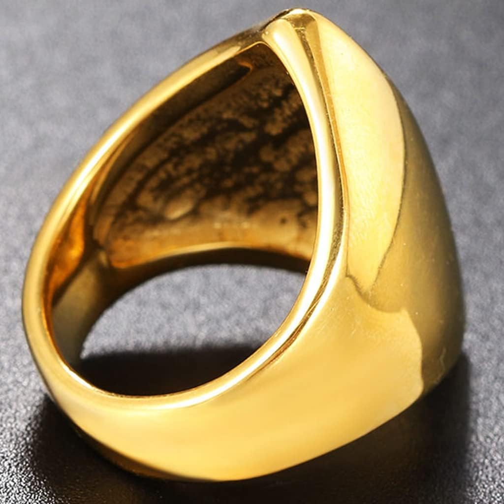 Jude Jewelers Stainless Steel Irregular Shape Mountain Hill Pyramid Shape Biker Statement Cocktail Party Ring: Clothing, Shoes & Jewelry