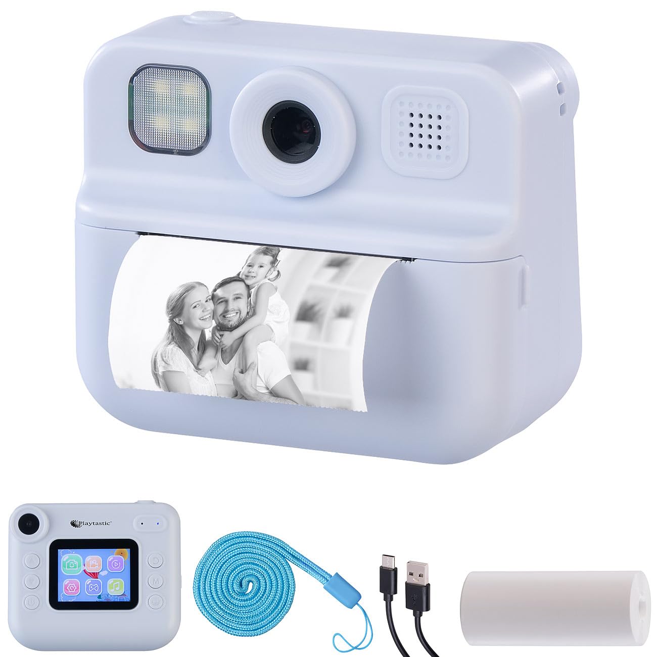 Appareil photo instantané pour enfant DV-50.kids - coloris bleu [Playtastic]