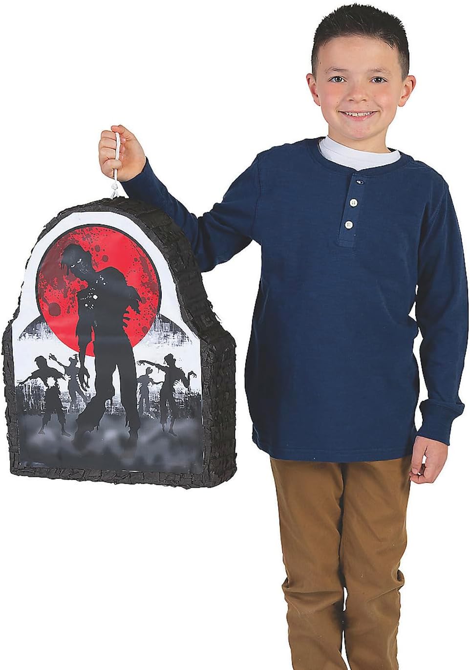 Zombie Pinata with Hanger - Halloween Party Supplies and Zombies Birthday Games