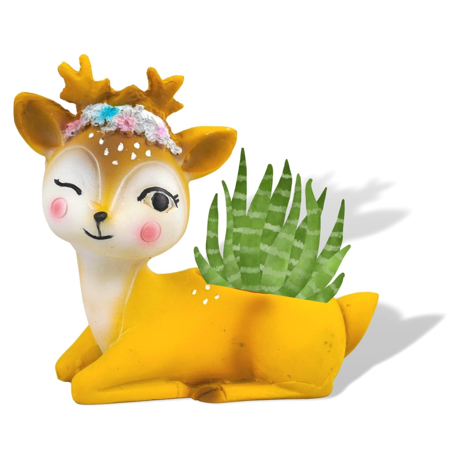 DIGITAL COMM Cute Deer Resin Succulent Indoor Planter Pot Home Multipurpose Miniature Pot Flower Pot Pen Pencil Stand Living Room Balcony Office Table Desk Indoor Garden Decor Without Plant (B0CW25TYQH) Amazon Price History, Amazon Price Tracker