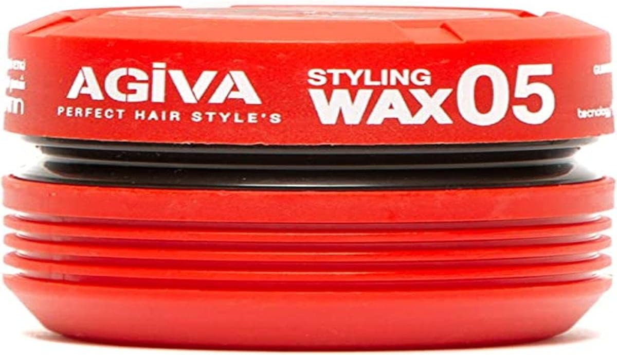 Vineen Agiva Hair Styling Gum Wax 05 Extra Strong Hold Wet Look Plus Keratin 6oz