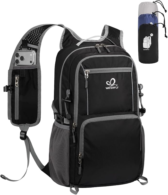 Packable Hiking Backpack, 20L Small Lightweight Foldable Daypack | Phone Pocket, Only 3 Steps Foldable, Breathable Shoulder Strap, Comfortable Folding Bag Pack for Women Men Travel Outdoor