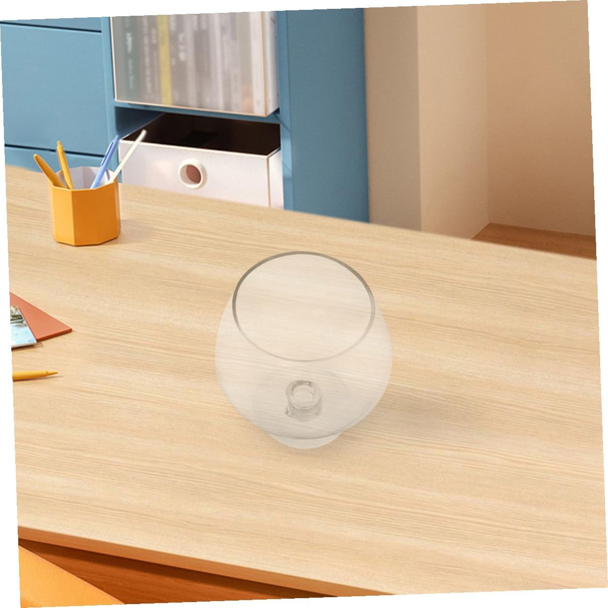 Glass Betta Fish Tank and Goldfish Bowl 7000ml Glass Aquarium Planter for Desktop Hydroponic Plants Office Home Decor