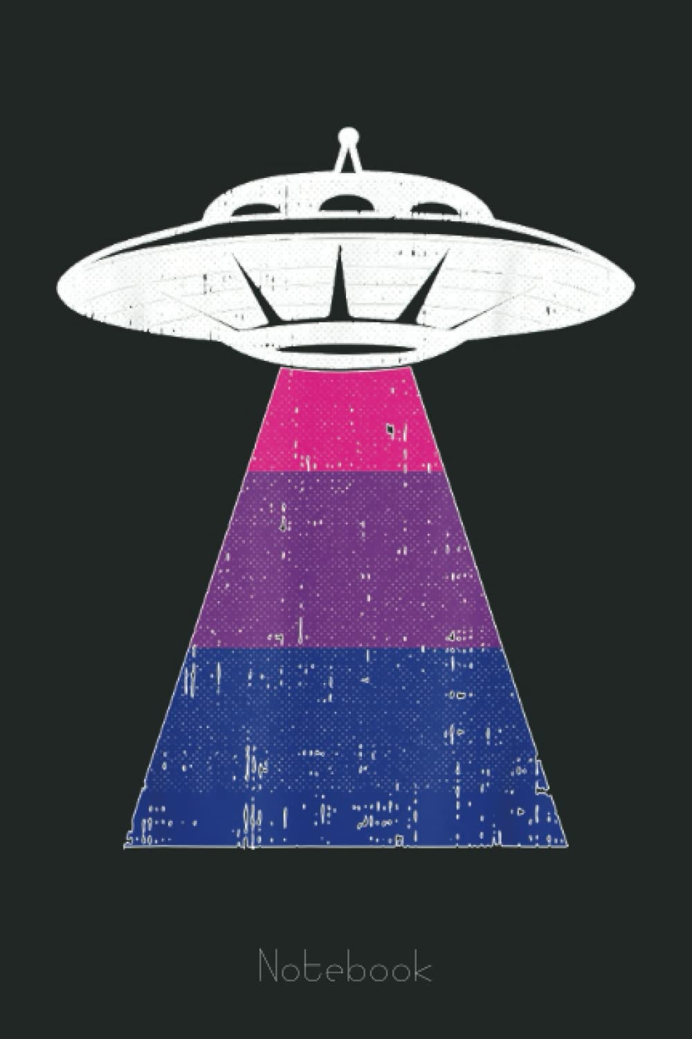 Alien Abduction Bisexual Pride LGBT-Q Gaylien UFO Proud Bi Notebook: Lined Journal Alien, 110 Pages, Size 6"x9", lined journal ufo, alien journal, ufo journal, lined journal notebook