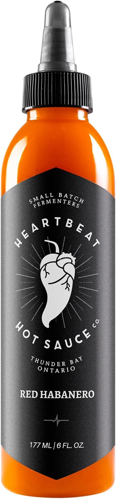 Heartbeat Hot Sauce Co. Red Habanero, 6 oz