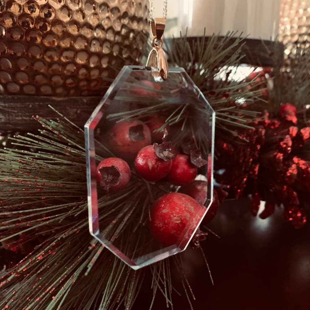 LaserGram Personalized Glass Christmas Ornament, Black Widow Spider, Custom Laser Engraved Gift Idea (Rectangle Shape)