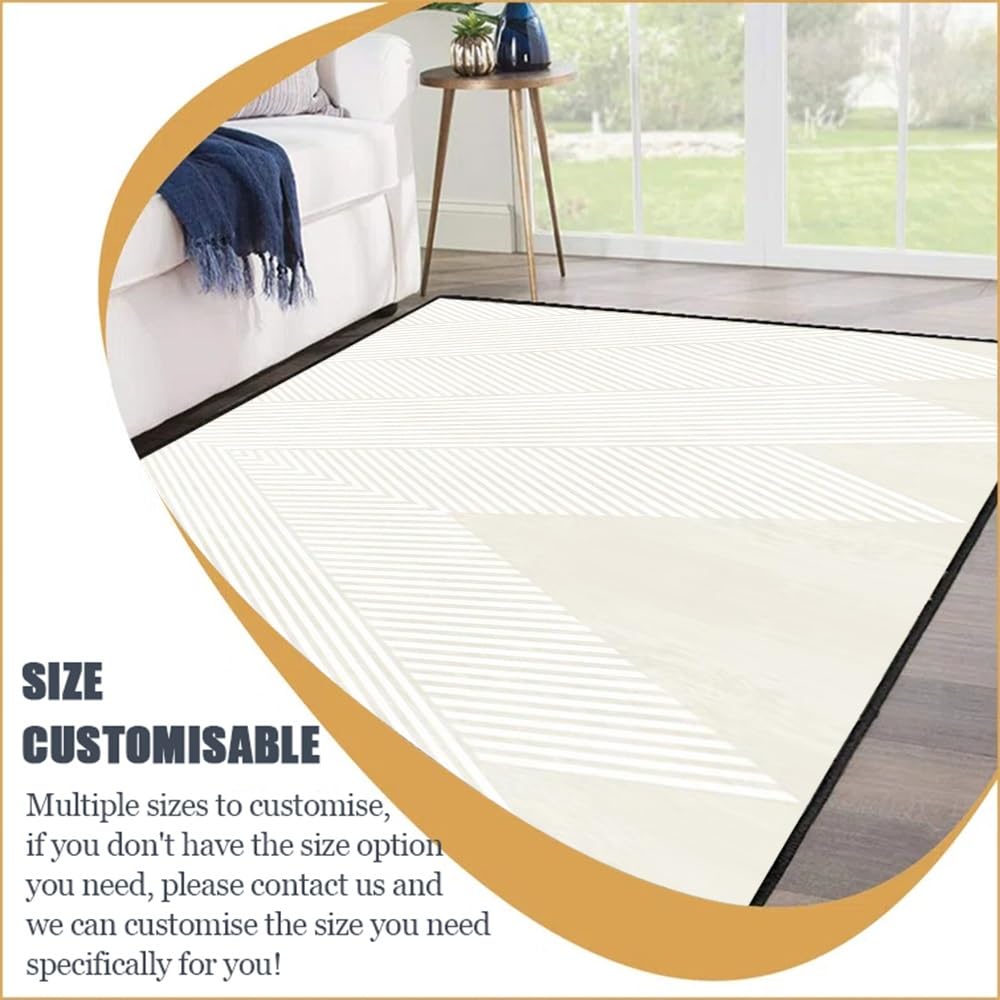 Küchenläufer moderno beige 100 x 240 cm rutschfest waschbar Läufer für Flur und Schlafzimmer