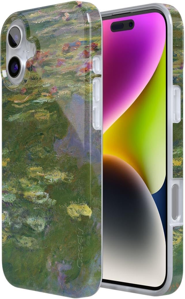 Casely iPhone 16 Case | Monet's Water Lilies | The Met Museum | Compatible with MagSafe | Classic Ultra Slim Design