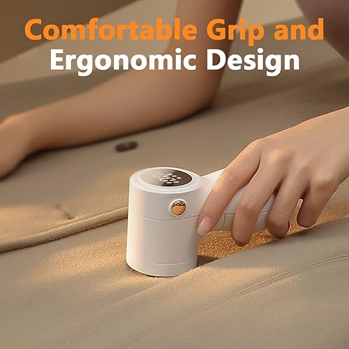 Miniatura 7 de Afeitadora de tela, removedor de pelusa para ropa con 3 cuchillas reemplazables, afeitadora eléctrica de pelusa con pantalla digital, desfuzzer de 3