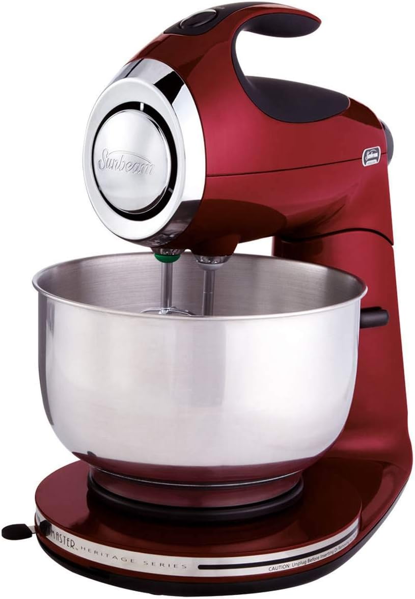 Sunbeam Heritage Series 350Watt Stand Mixer, Red Electric Stand Mixers Home & Kitchen