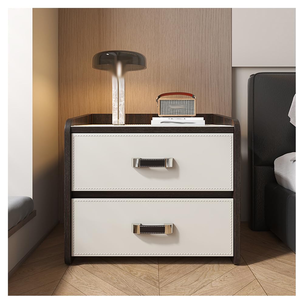 Table de chevet avec 2 tiroirs livrée montée pour en finir avec la corvée de montage