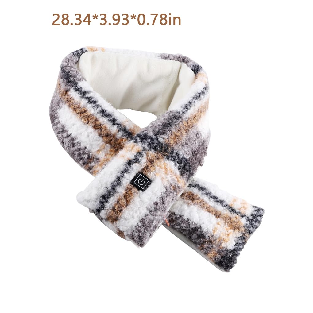 Sciarpa elettrica invernale unisex scaldacollo riscaldata portatile in poliestere scaldacollo caldo casual attività indoor