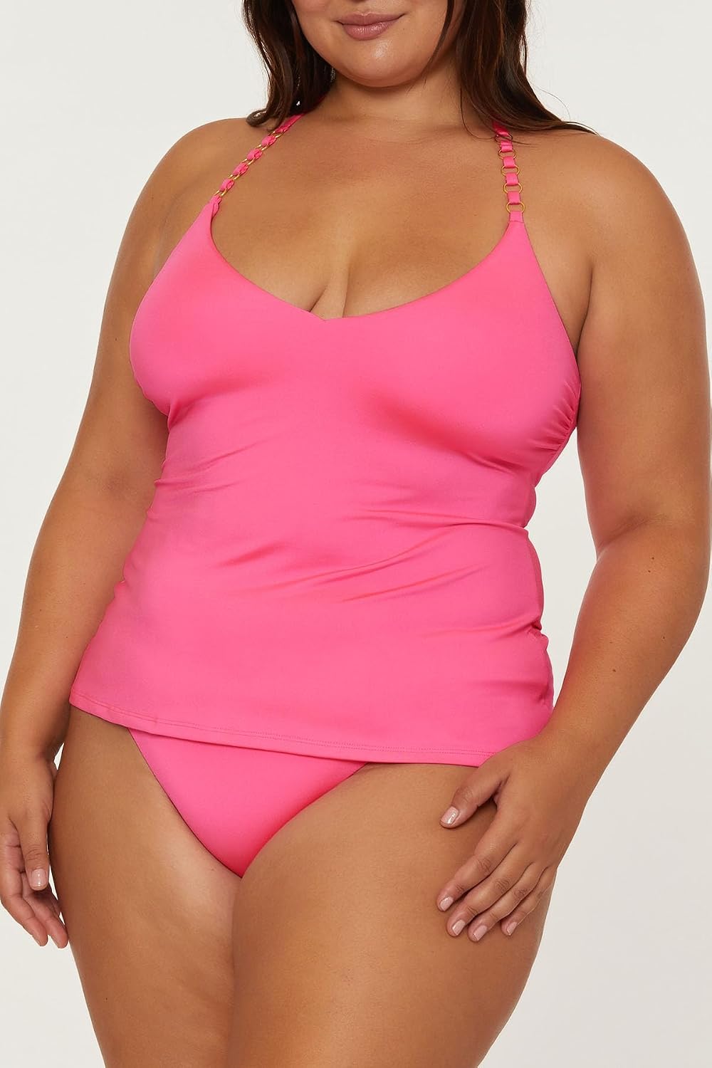 Trina Turk Women's Monaco Ring Tankini, Casual, Swimsuit Tops for Women