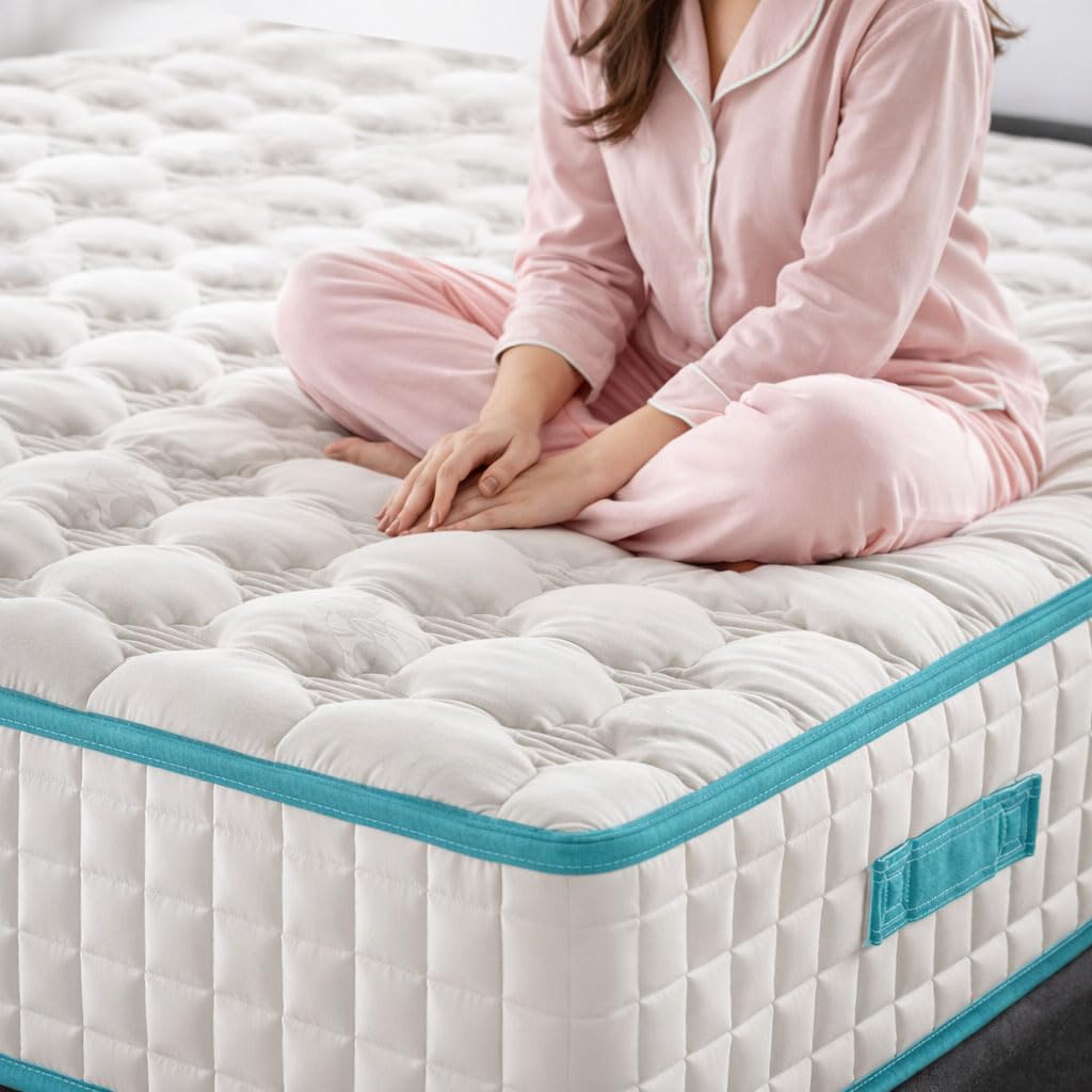 GEEMMA® Materasso Matrimoniale 160x190 Molle Insacchettate e Memory H27 – Dispositivo Medico, Doppio Lato Comfort/Semirigido, Ortopedico per Mal di Schiena, Tessuto Anallergico - HYBRID MEMORY MED PRO
