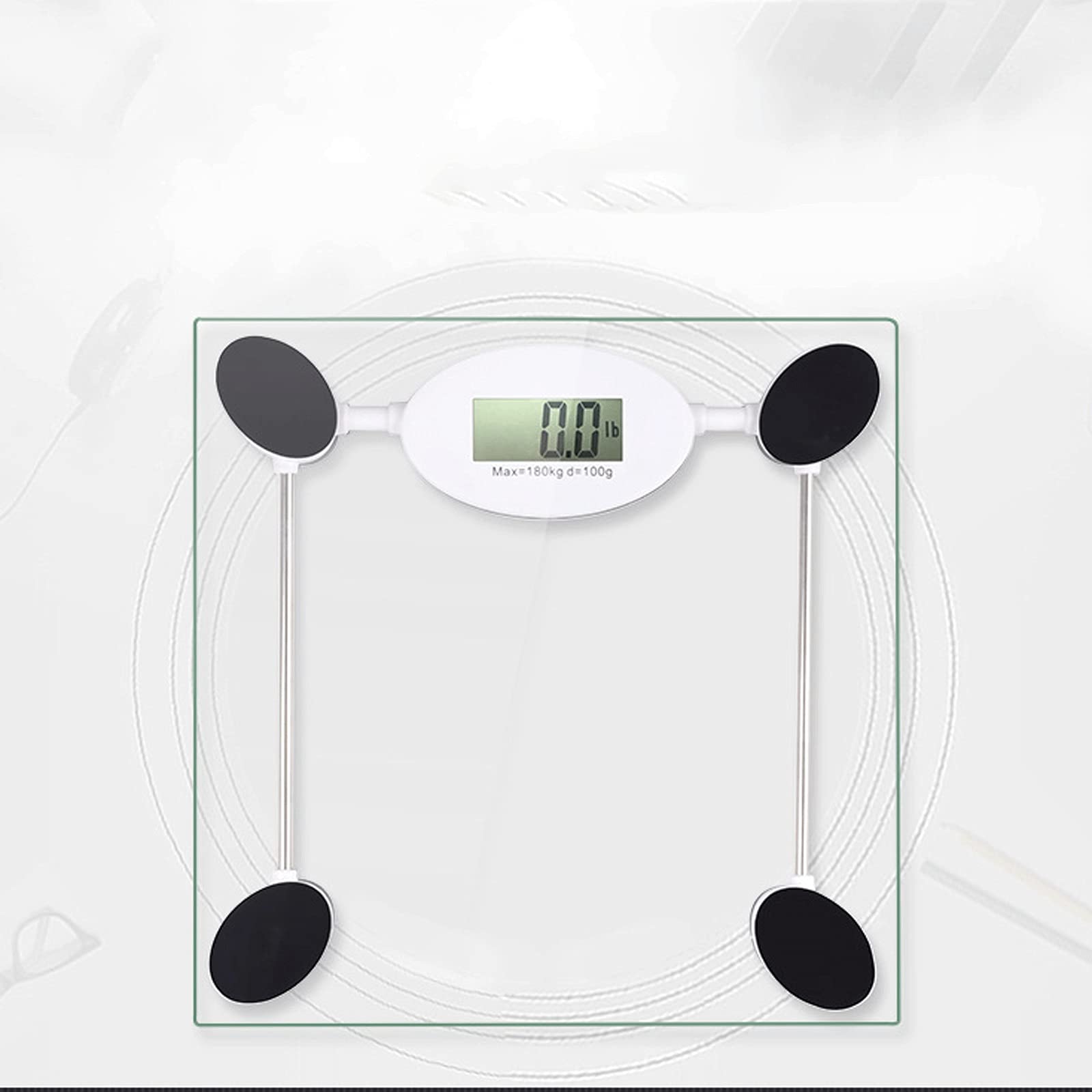 JINGYAN Básculas digitales Escala digital para el peso corporal, baño de precisión que pesa la báscula, tecnología pisotación, alta capacidad, pantalla grande