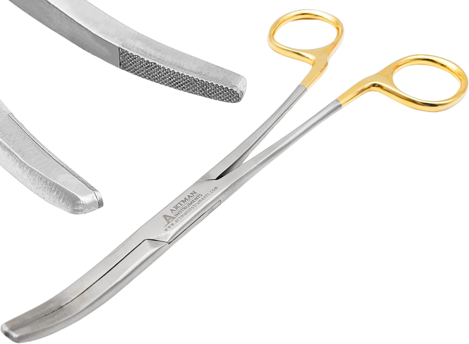 ARTMAN CarbideForce™ Wymman Crown Gripper Forceps – Tungsten Carbide Dental Crown Remover, Large Curved TC Forceps