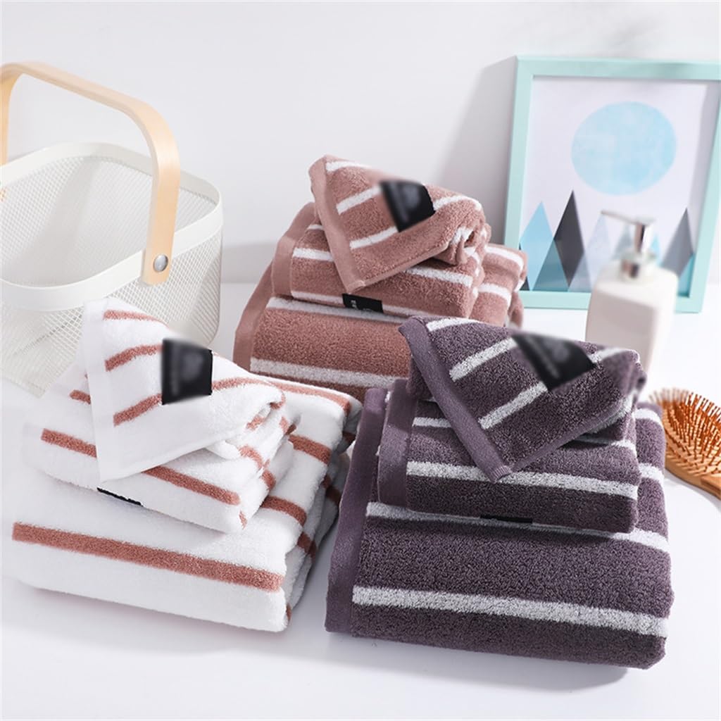 Serviette de bain absorbante en coton doux pour visage homme et femme
