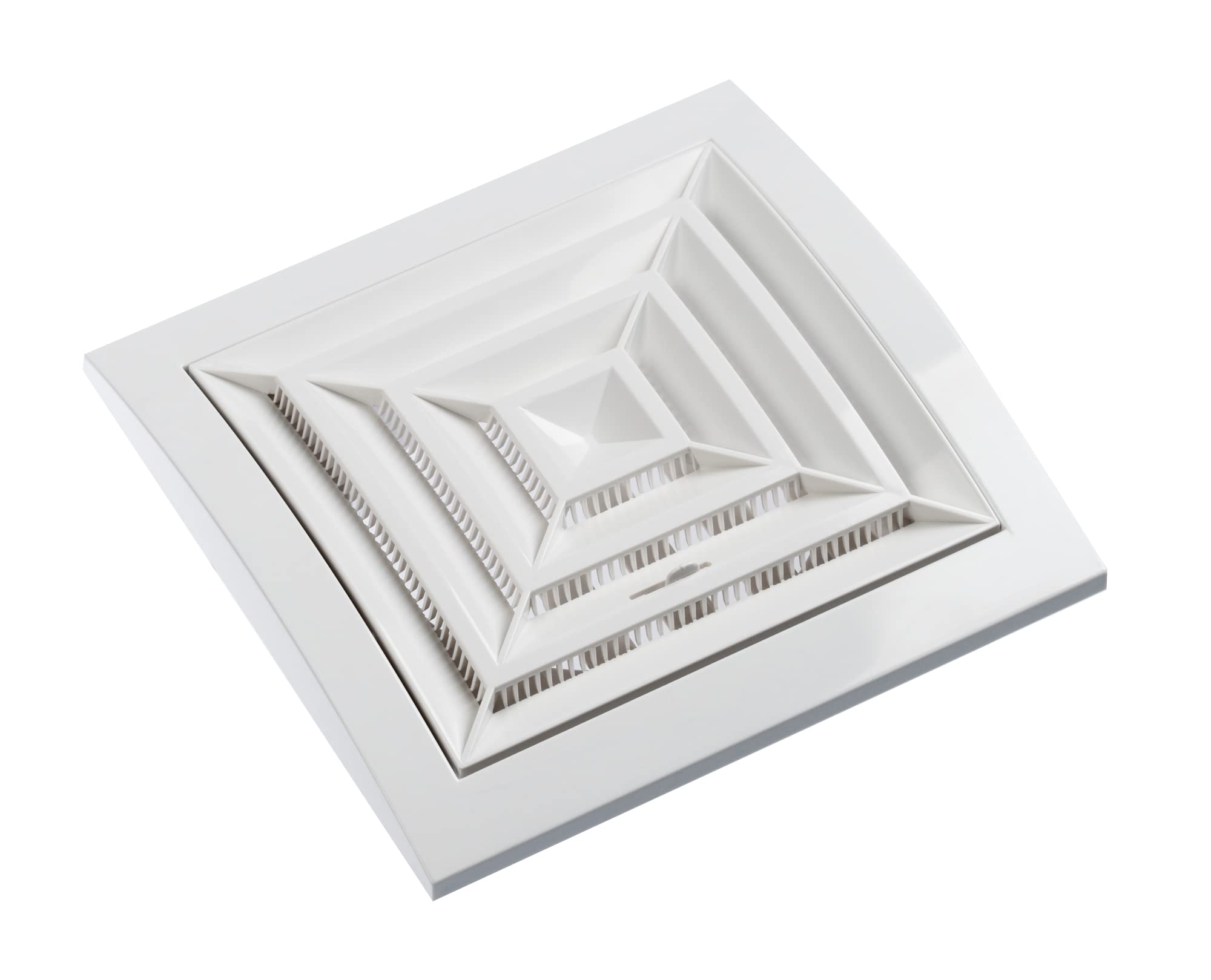 Steinberg14 White diameter 100mm / 4inch Plastic Ventilation Grille, Adjustable Ceiling Vent Cover, White Adjustable - Image 3