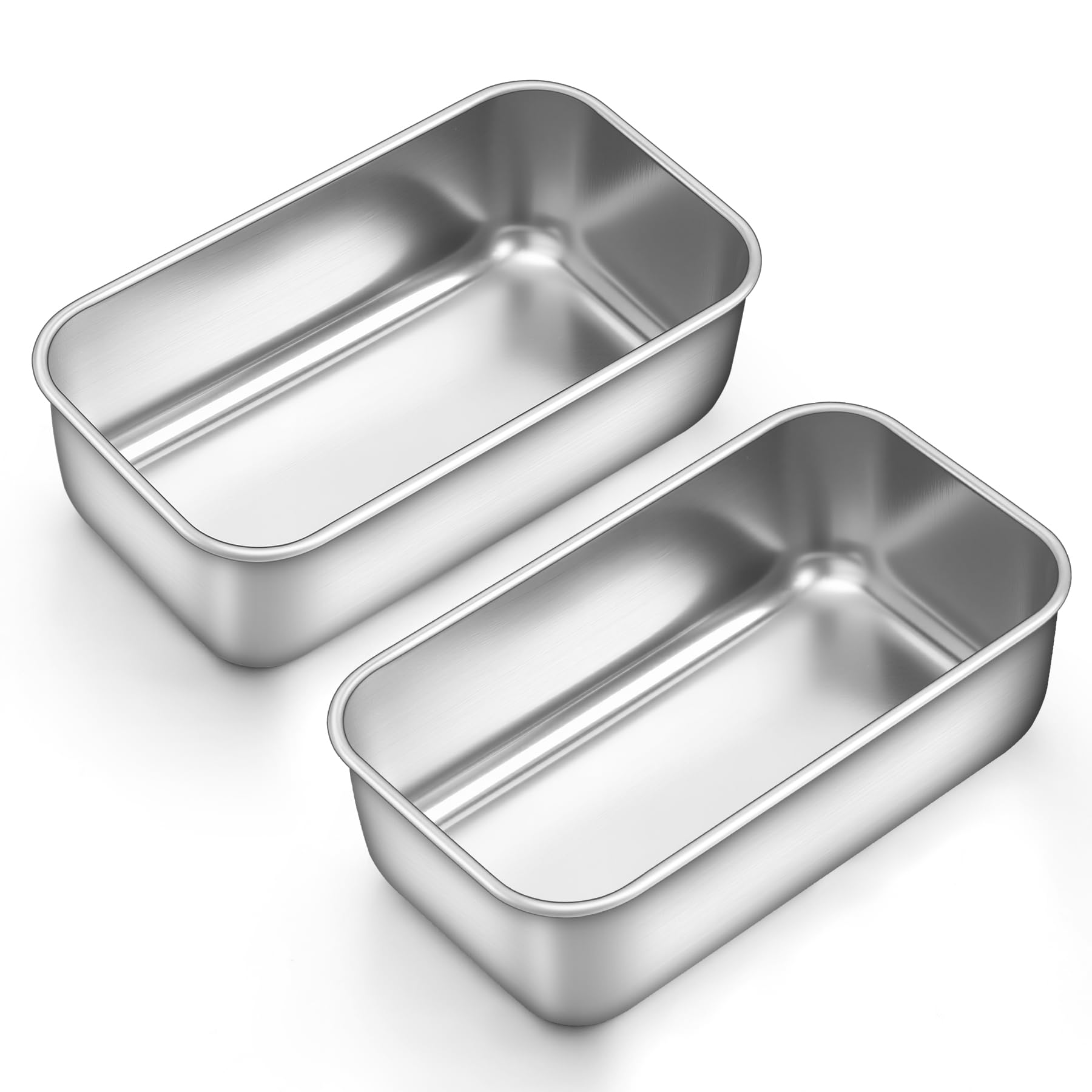 Moule à pain 16x9 cm HaWare lot de 2 petits moules à cake et lasagnes pour four