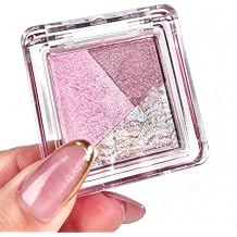 Baked Eyeshadow Palette, 3 Shades Matte & Shimmer, Base Deepen & Highlight Trio, Smooth Baked Powder, 6 Dessert-Inspired Themes, 2.5g #4