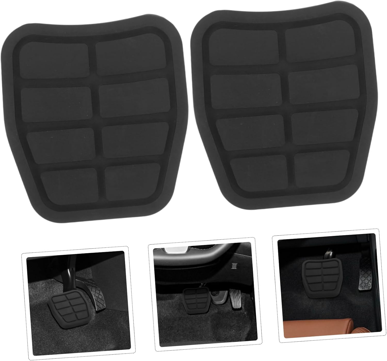 Gatuida Brake Pedal Pad Cover Car Clutch Pad Replacement Protective Throttle Cover for Accessories