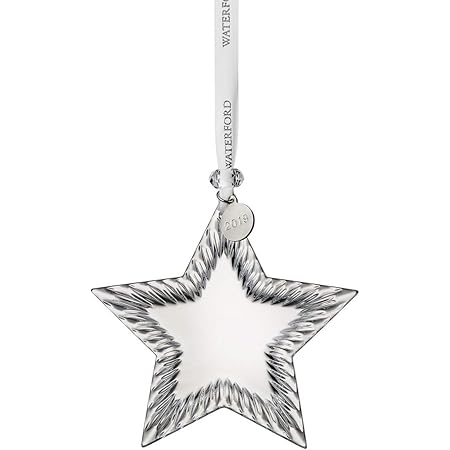 Amazon Com Waterford Crystal Star Ornament Blank 4 1 Home Kitchen
