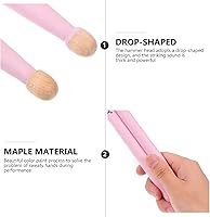 Vista 3 de 2 pares de baquetas 5A con punta de nailon, palillos de madera de arce, palillos de tambor suaves para niños y adultos