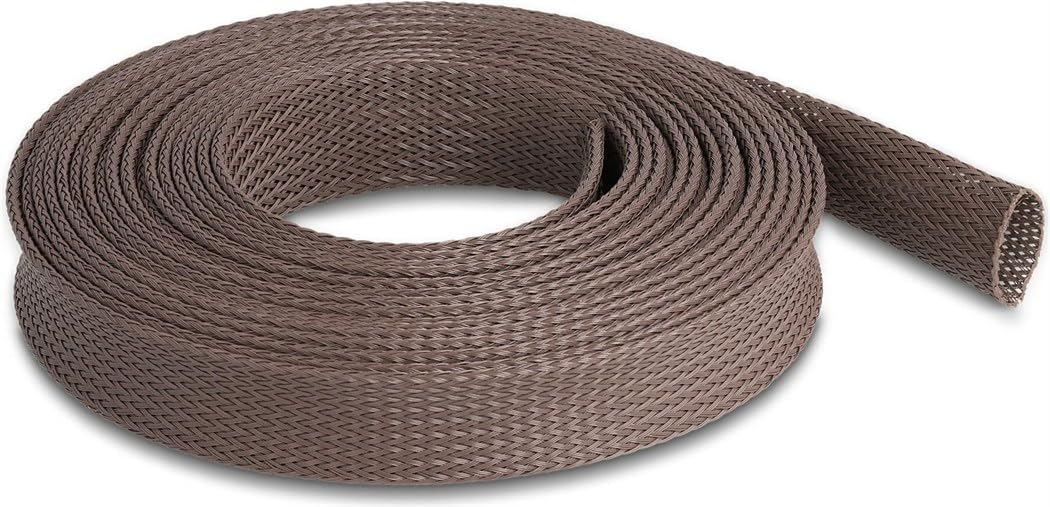 Tuyau tressé résistant aux rongeurs Marron 5 m x 25 mm